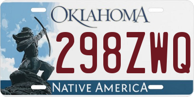 OK license plate 298ZWQ