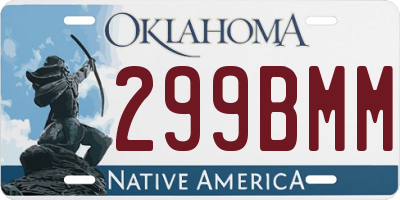 OK license plate 299BMM