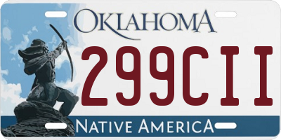 OK license plate 299CII