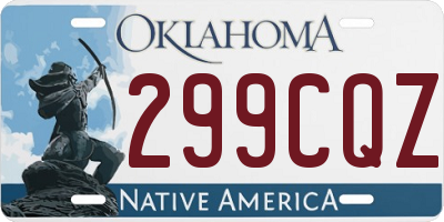 OK license plate 299CQZ