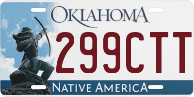OK license plate 299CTT
