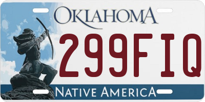 OK license plate 299FIQ