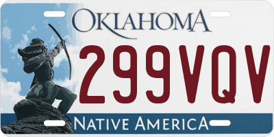 OK license plate 299VQV