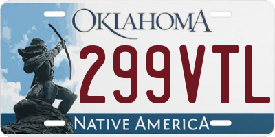 OK license plate 299VTL