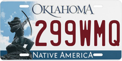 OK license plate 299WMQ