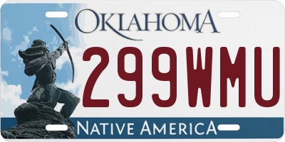 OK license plate 299WMU