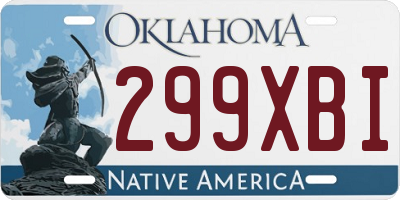 OK license plate 299XBI