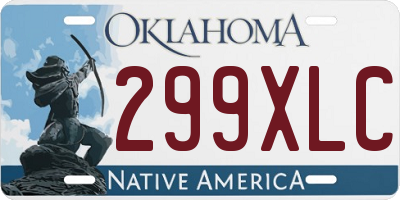 OK license plate 299XLC