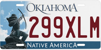 OK license plate 299XLM