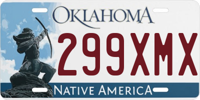OK license plate 299XMX
