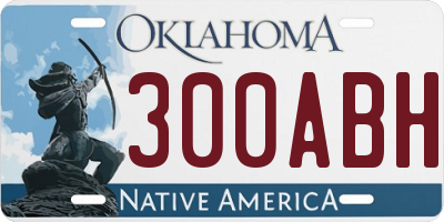 OK license plate 300ABH
