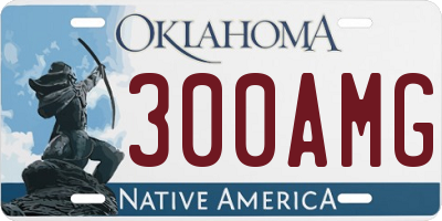 OK license plate 300AMG