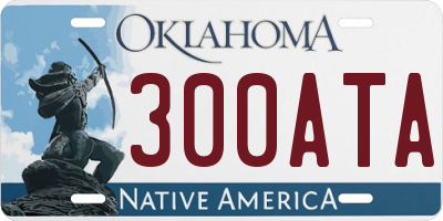 OK license plate 300ATA