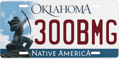 OK license plate 300BMG