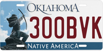 OK license plate 300BVK