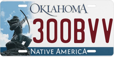 OK license plate 300BVV