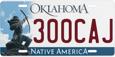 OK license plate 300CAJ