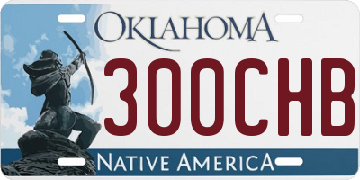 OK license plate 300CHB