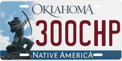 OK license plate 300CHP