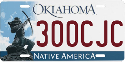 OK license plate 300CJC