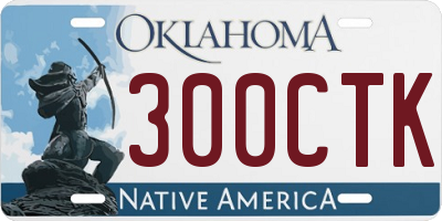 OK license plate 300CTK