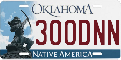 OK license plate 300DNN