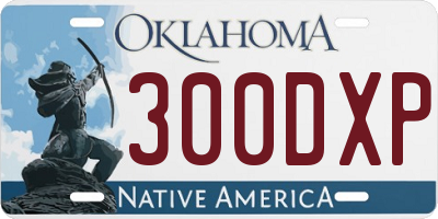 OK license plate 300DXP
