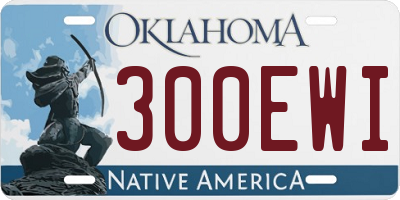 OK license plate 300EWI
