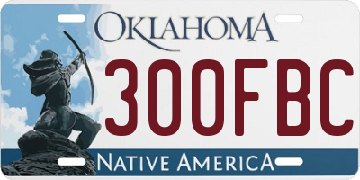 OK license plate 300FBC