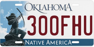 OK license plate 300FHU