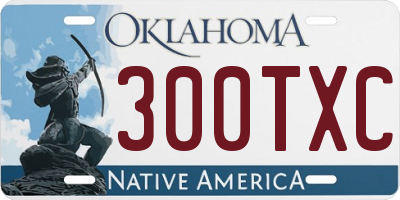 OK license plate 300TXC