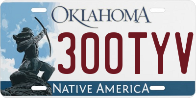 OK license plate 300TYV