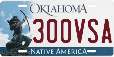 OK license plate 300VSA