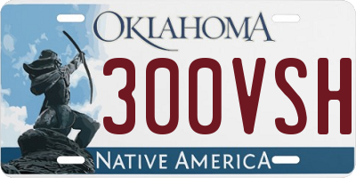 OK license plate 300VSH