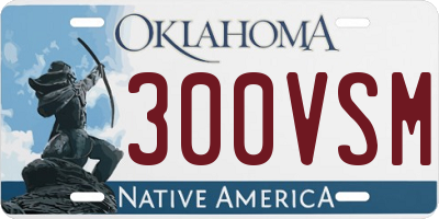 OK license plate 300VSM