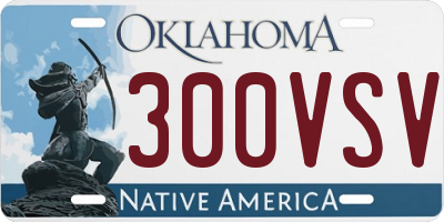OK license plate 300VSV