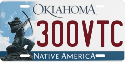 OK license plate 300VTC