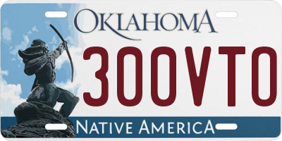 OK license plate 300VTO