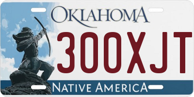 OK license plate 300XJT