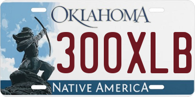 OK license plate 300XLB