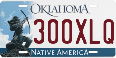 OK license plate 300XLQ