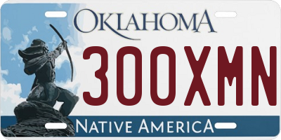 OK license plate 300XMN