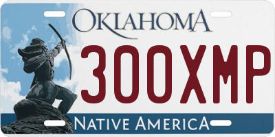 OK license plate 300XMP