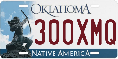 OK license plate 300XMQ