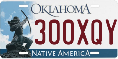 OK license plate 300XQY