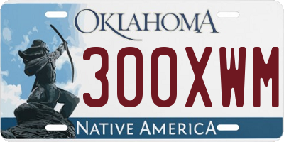 OK license plate 300XWM