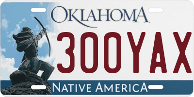 OK license plate 300YAX