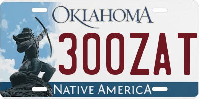 OK license plate 300ZAT