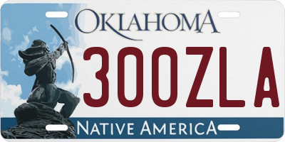 OK license plate 300ZLA