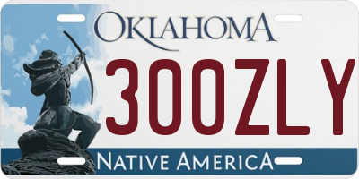 OK license plate 300ZLY